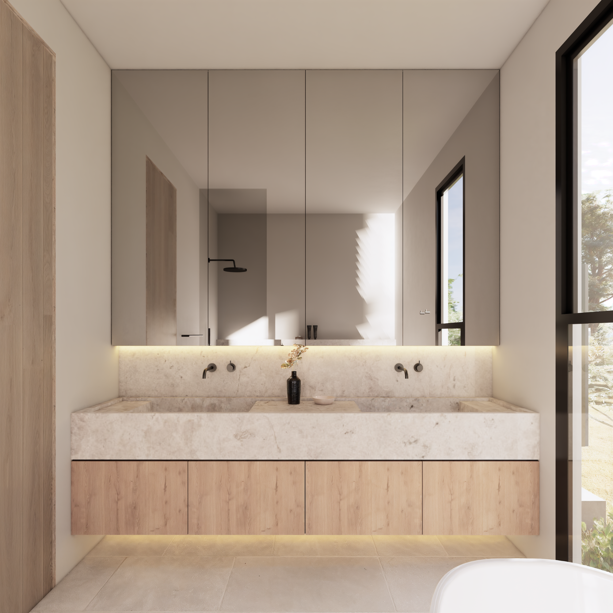 IVY CABIN - 3 BEDROOM PLAN WITH IVORY CLADDING